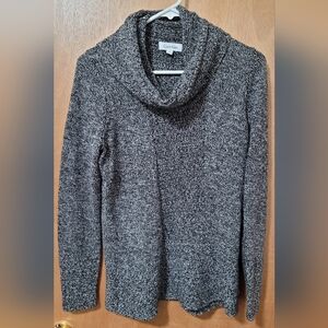 Calvin Klein Black Knit Long Sleeve Cowl Neck Sweater Medium